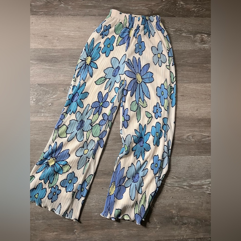 Peppermayo Floral Wide-Leg Pants
